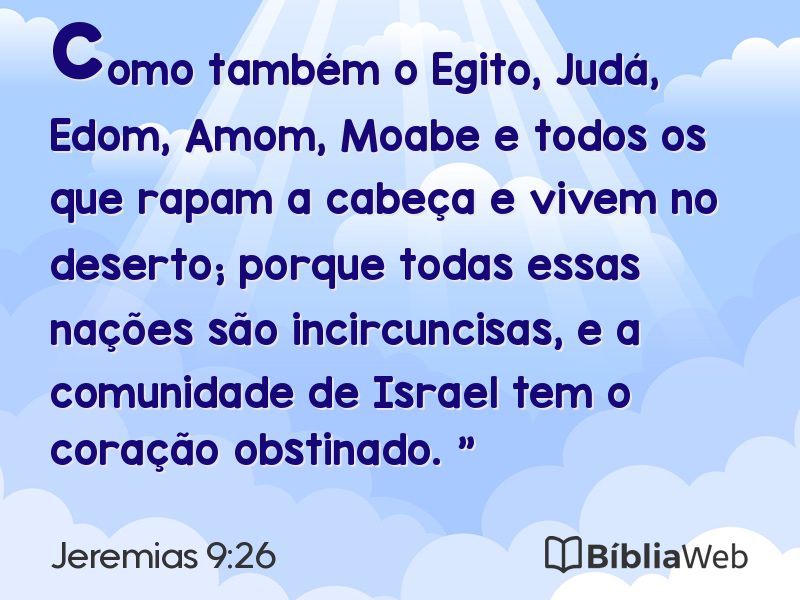 Jeremias 9:26 em imagem para compartilhar