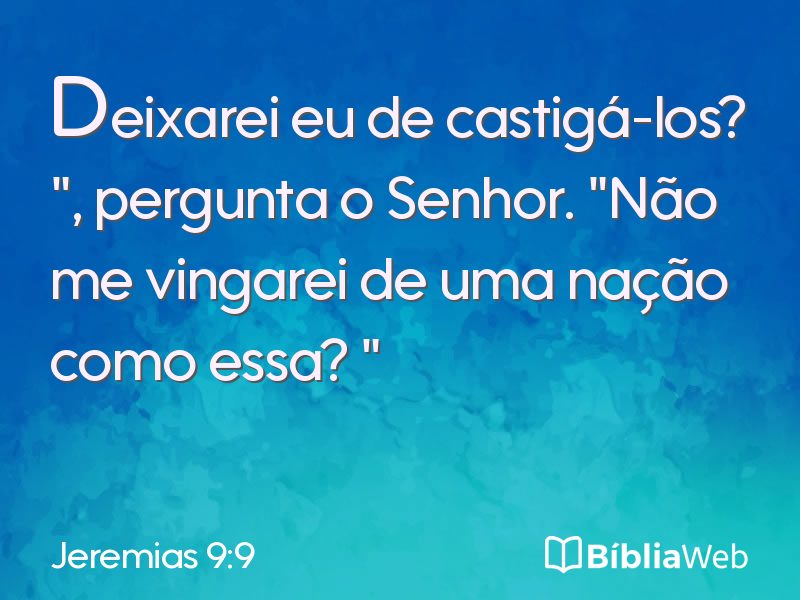 Jeremias 9:9 em imagem para compartilhar