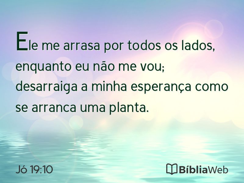Jó 19:10 em imagem para compartilhar