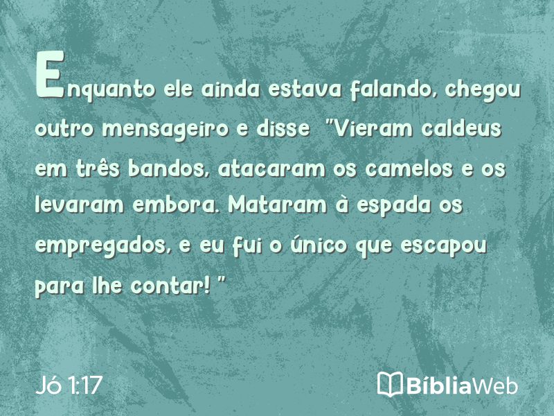 Jó 1:17 em imagem para compartilhar