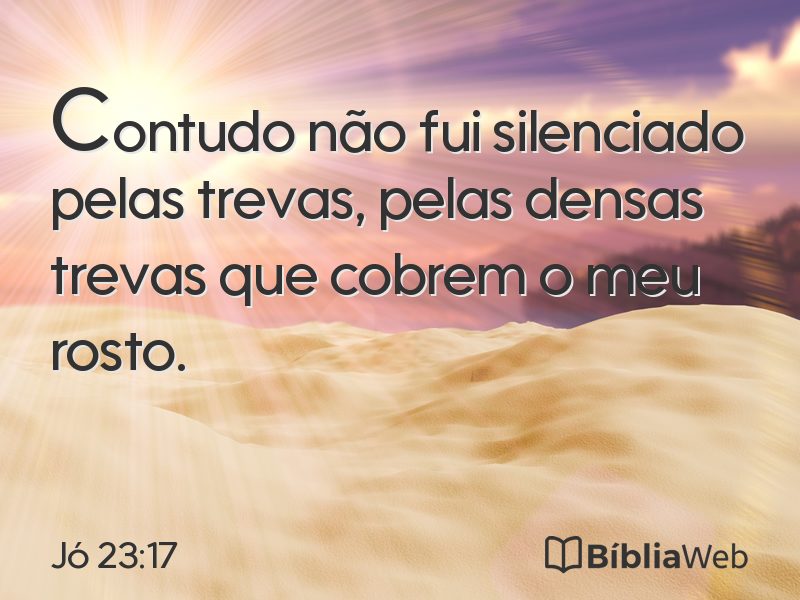 Jó 23:17 em imagem para compartilhar