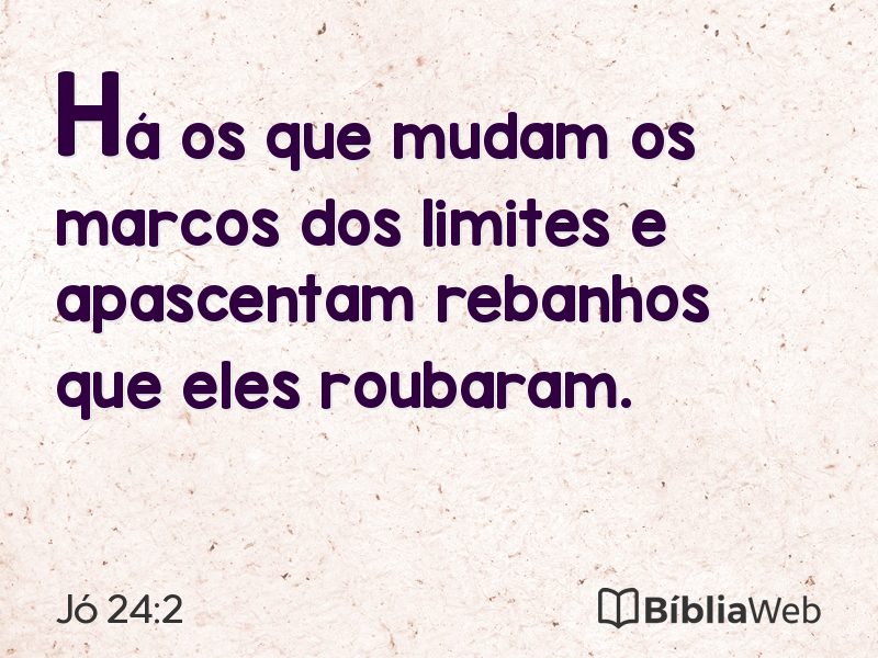 Jó 24:2 em imagem para compartilhar