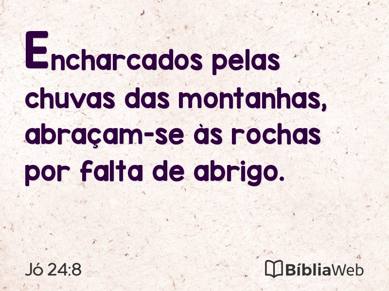 Jó 24:8 em imagem para compartilhar