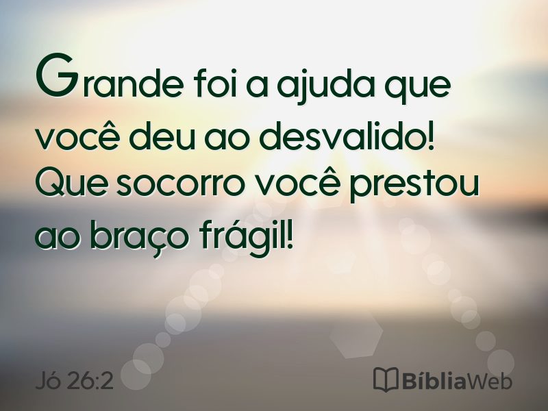 Jó 26:2 em imagem para compartilhar