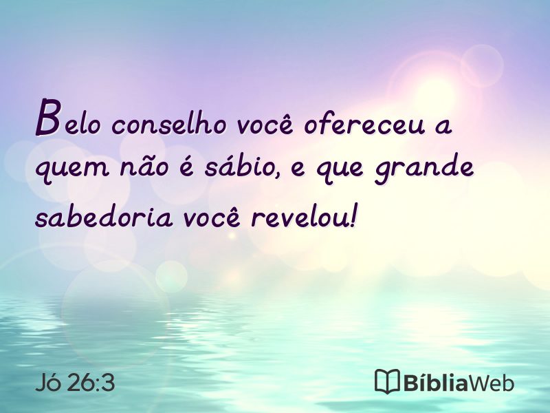 Jó 26:3 em imagem para compartilhar