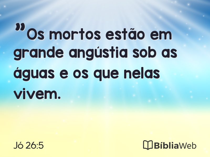Jó 26:5 em imagem para compartilhar