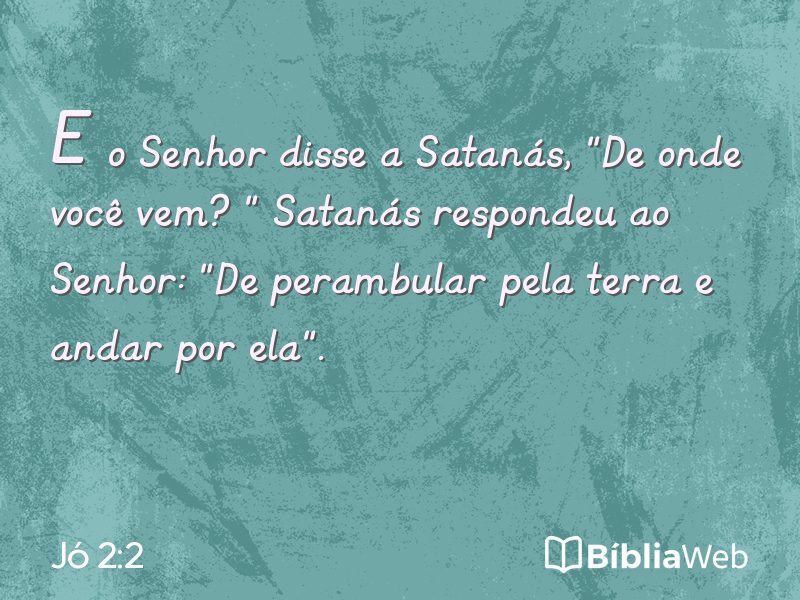 Jó 2:2 em imagem para compartilhar