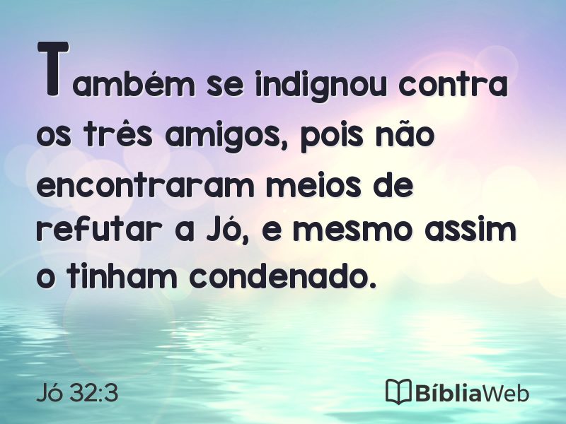Jó 32:3 em imagem para compartilhar