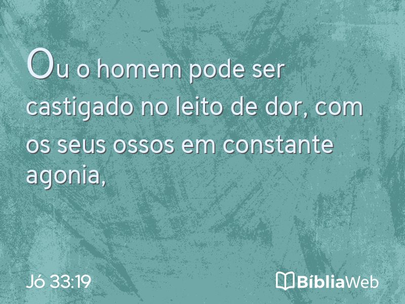 Jó 33:19 em imagem para compartilhar