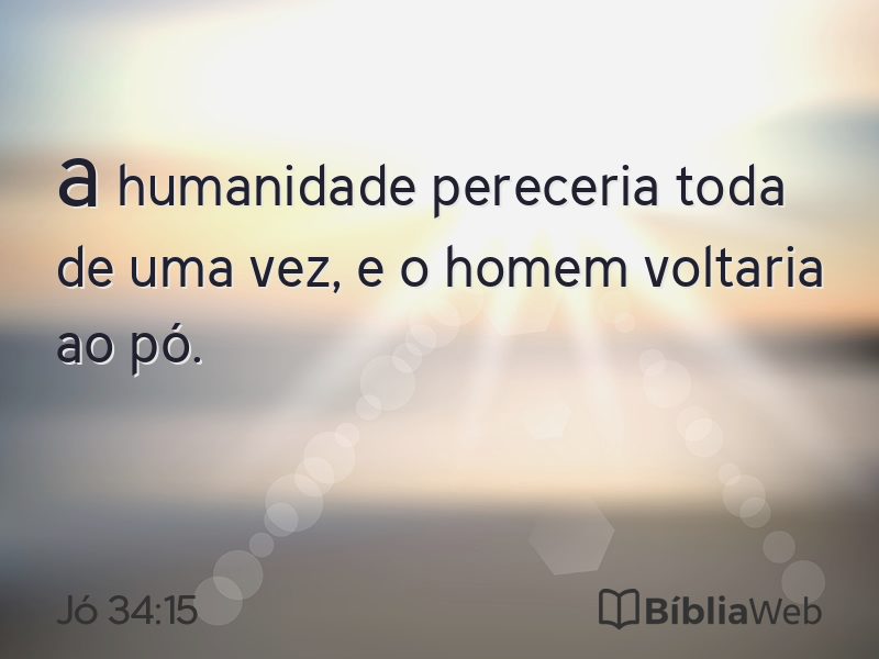 Jó 34:15 em imagem para compartilhar