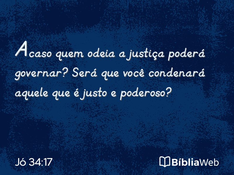 Jó 34:17 em imagem para compartilhar