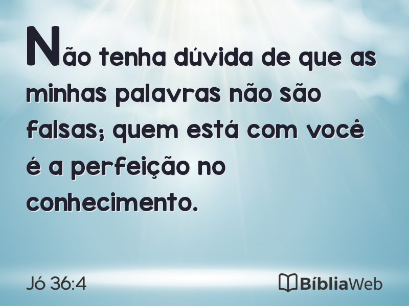 Jó 36:4 em imagem para compartilhar
