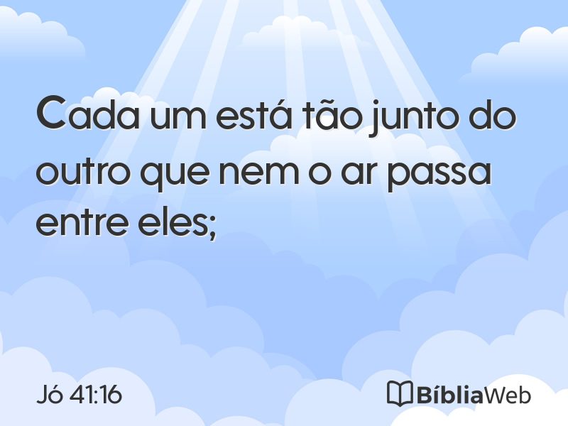 Jó 41:16 em imagem para compartilhar