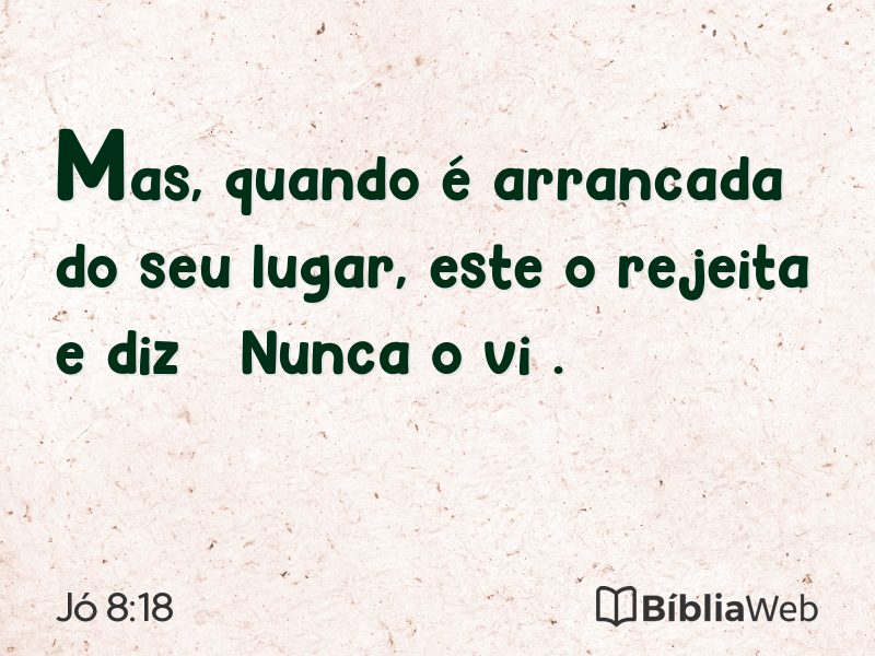 Jó 8:18 em imagem para compartilhar
