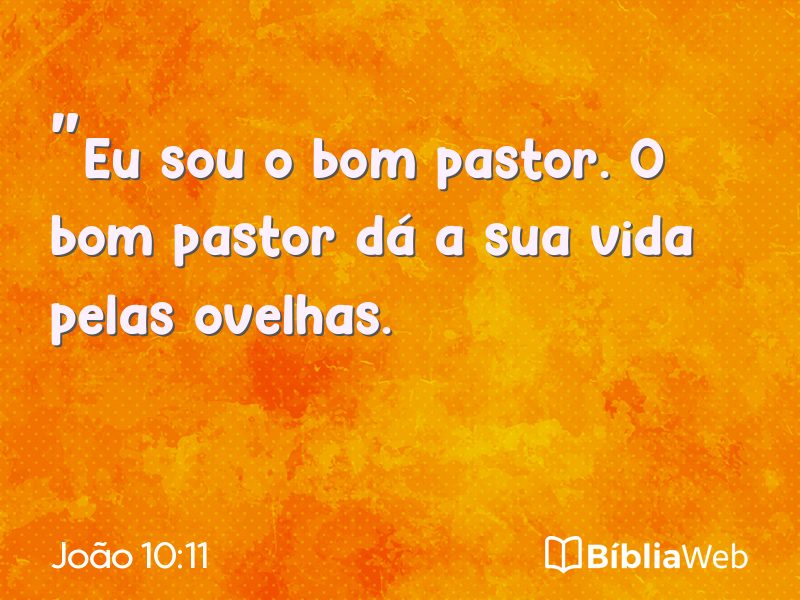 João 10:11 em imagem para compartilhar
