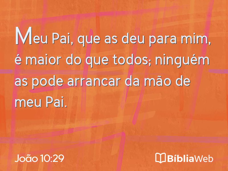 João 10:29 em imagem para compartilhar