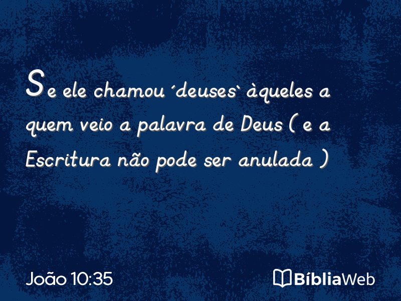 João 10:35 em imagem para compartilhar
