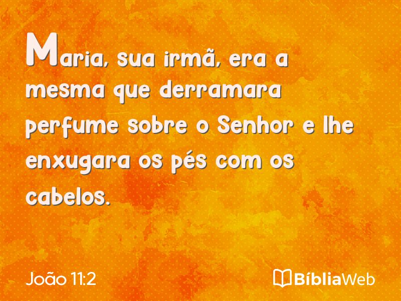 João 11:2 em imagem para compartilhar