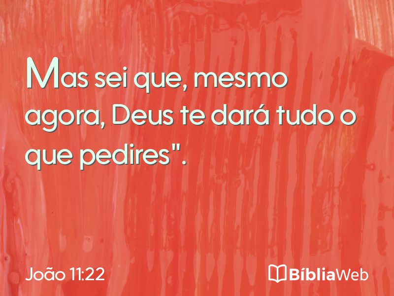 João 11:22 em imagem para compartilhar