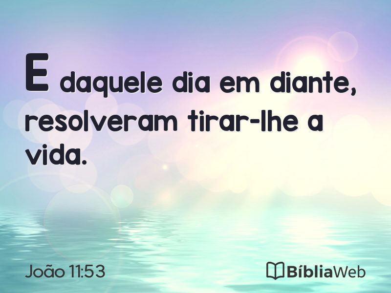 João 11:53 em imagem para compartilhar