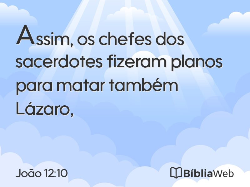 João 12:10 em imagem para compartilhar