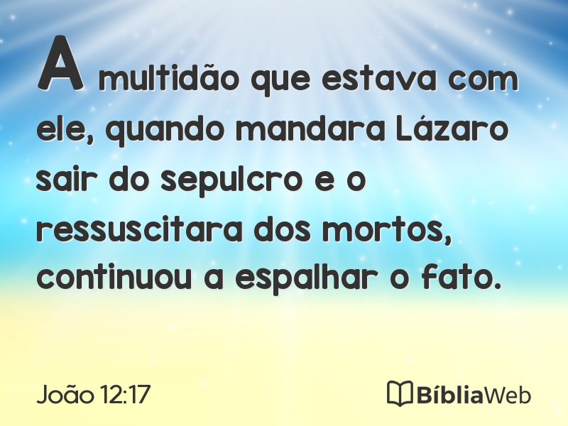 João 12:17 em imagem para compartilhar