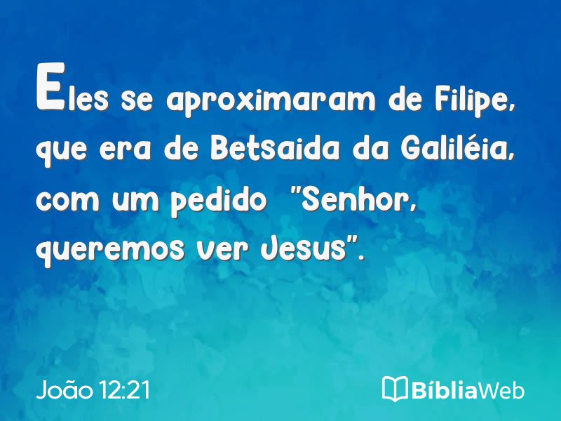 João 12:21 em imagem para compartilhar