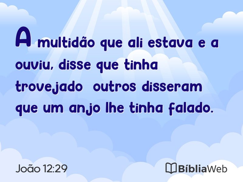 João 12:29 em imagem para compartilhar