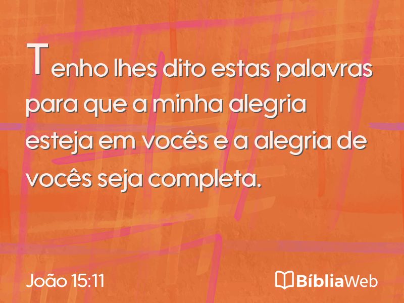 João 15:11 em imagem para compartilhar