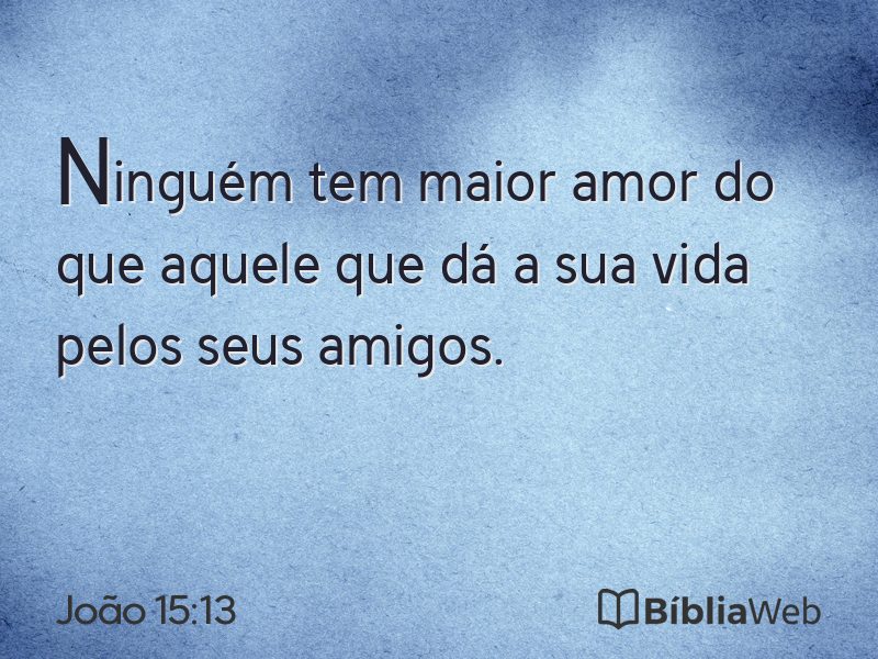 João 15:13 em imagem para compartilhar