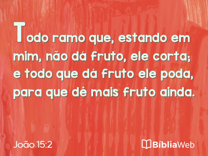 João 15:2 em imagem para compartilhar
