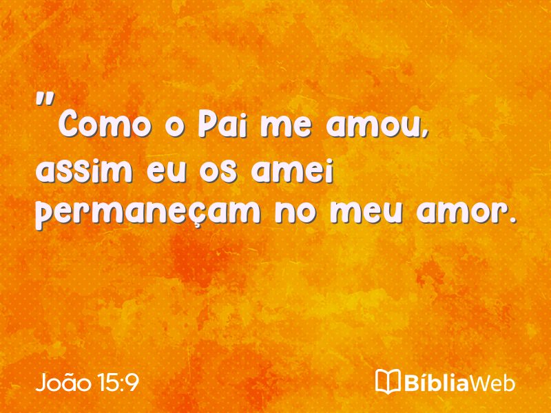 João 15:9 em imagem para compartilhar