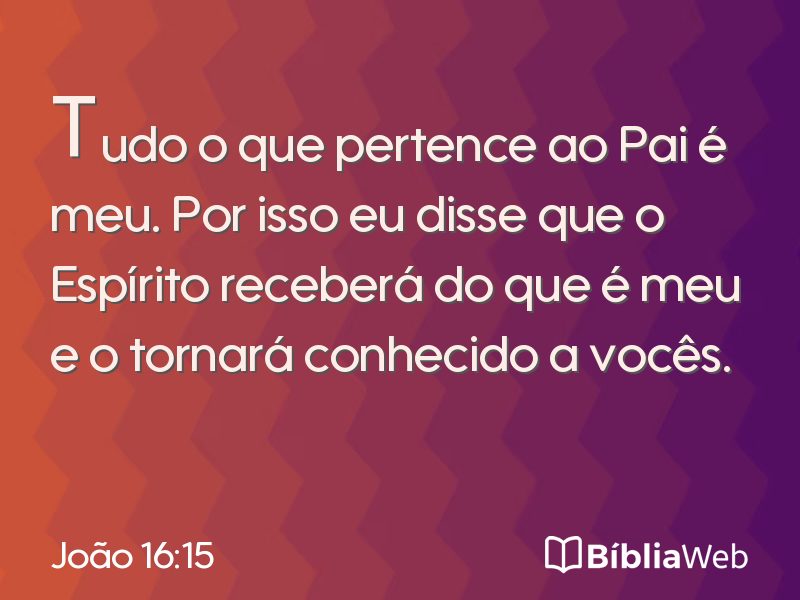 João 16:15 em imagem para compartilhar