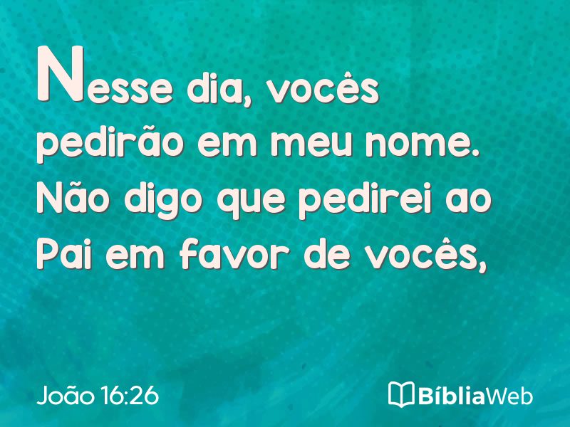 João 16:26 em imagem para compartilhar