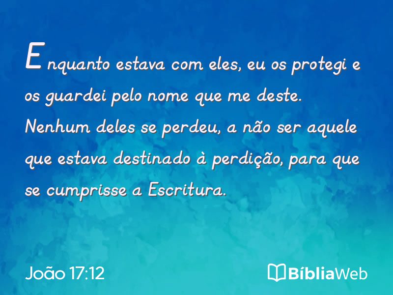 João 17:12 em imagem para compartilhar