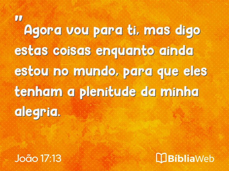 João 17:13 em imagem para compartilhar