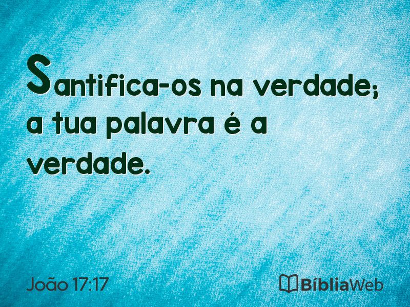 João 17:17 em imagem para compartilhar