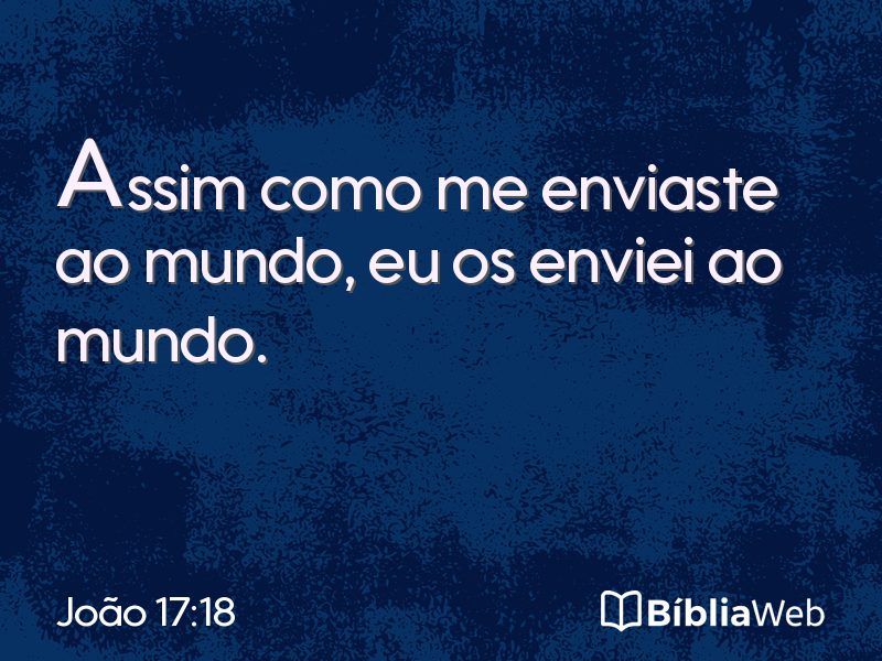 João 17:18 em imagem para compartilhar