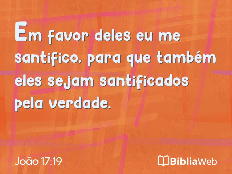 João 17:19 em imagem para compartilhar