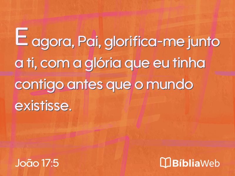 João 17:5 em imagem para compartilhar