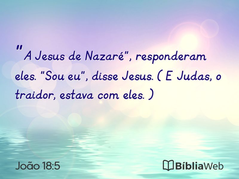 João 18:5 em imagem para compartilhar