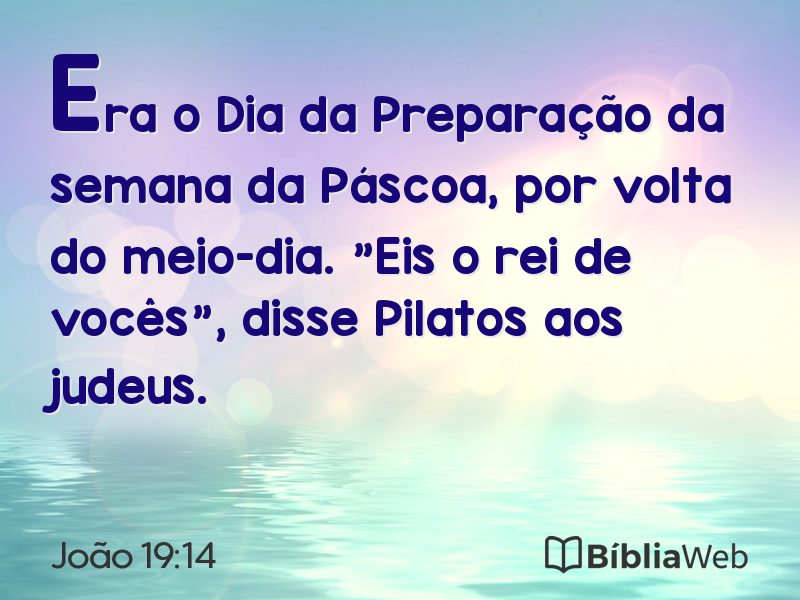 João 19:14 em imagem para compartilhar