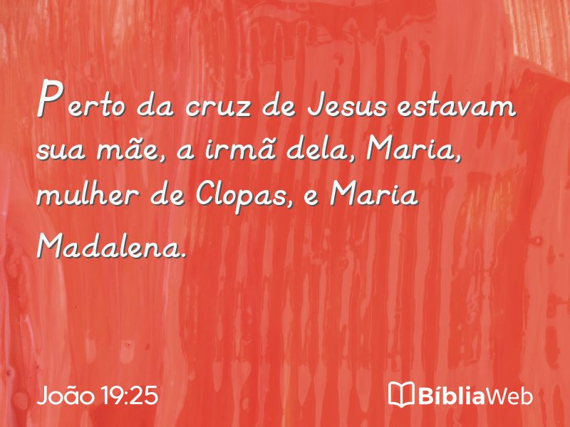 João 19:25 em imagem para compartilhar