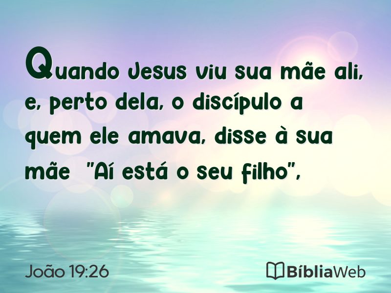 João 19:26 em imagem para compartilhar