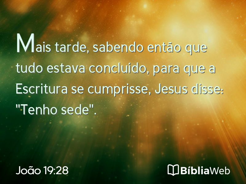João 19:28 em imagem para compartilhar