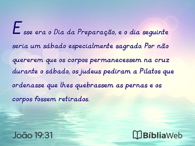 João 19:31 em imagem para compartilhar