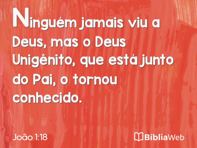 João 1:18 em imagem para compartilhar