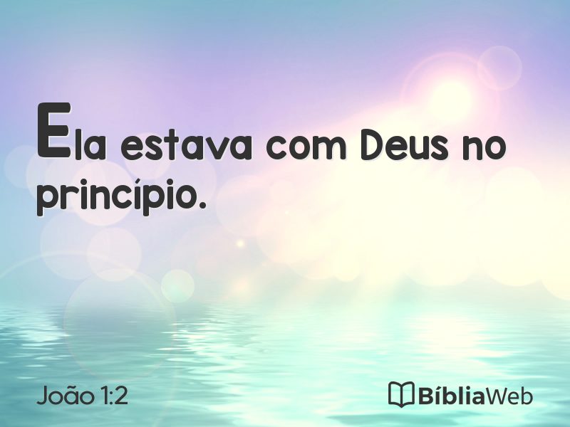 João 1:2 em imagem para compartilhar