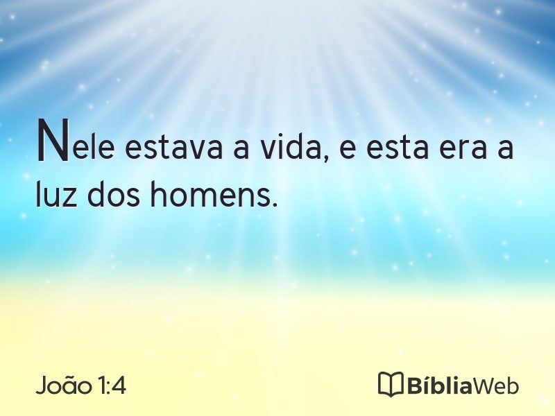 João 1:4 em imagem para compartilhar