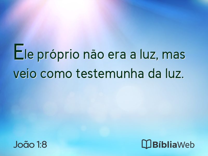 João 1:8 em imagem para compartilhar